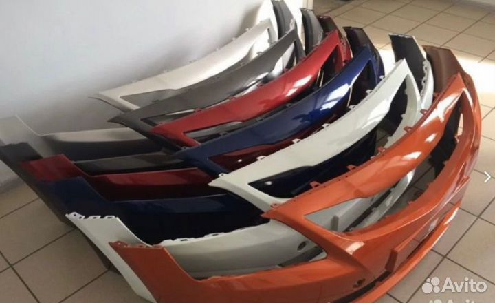 Передний бампер Hyundai Solaris 1 2014-2017 (3)