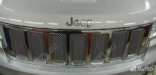 Хром сетки в решетку радиатора Jeep Grand Cherokee