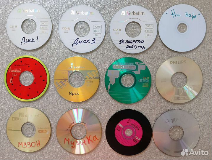 Музыка и видео на CD дисках 28 шт