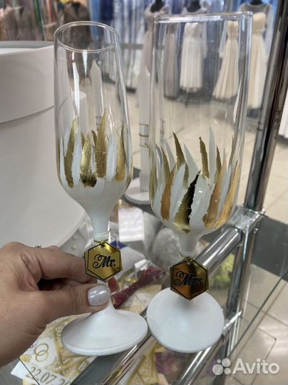 Бокалы для жениха и невесты