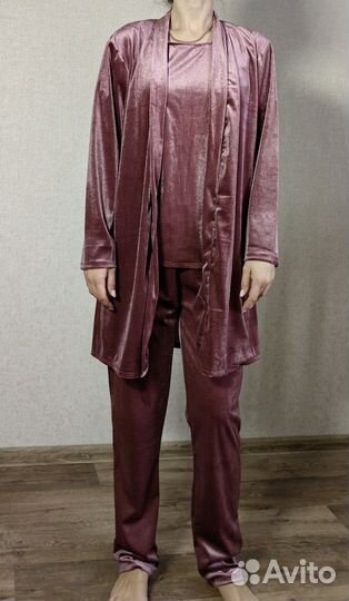 Пижама костюм женская тройка