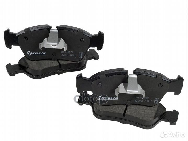 395 040BSX колодки дисковые п. с антискрип. пл