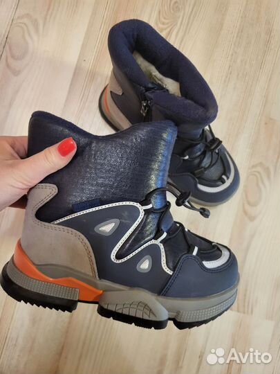 Сапожки зимние новые детские натуральная шерсть 32