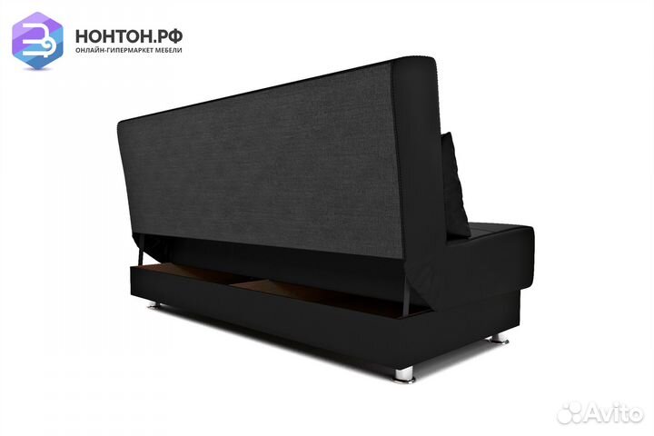 Диван книжка Мария экокожа черная