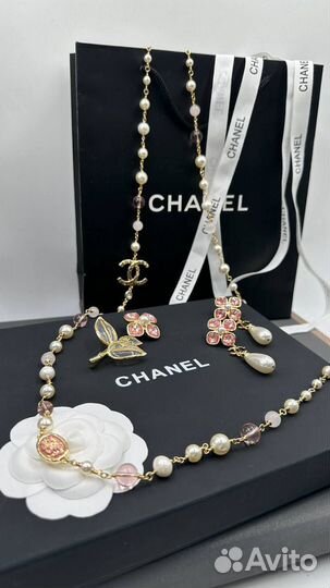 Серьги,бусы,брошь Chanel