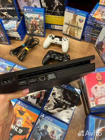 Ps4 slim с играми