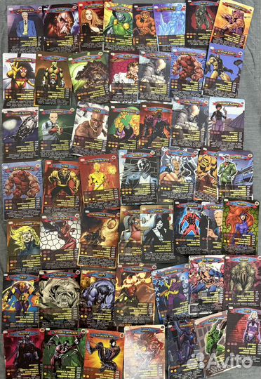 Человек Паук герои и злодеи карточки 444 штуки