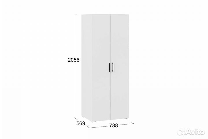 Шкаф 2-х дверный 