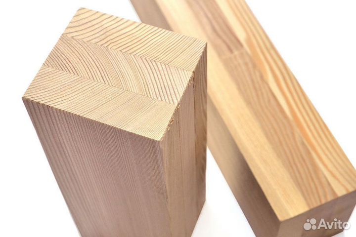 Клееный брус из массива сосны 80*120 мм от 1 до 12