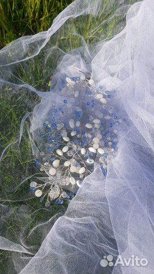 Веточка в свадебную прическу