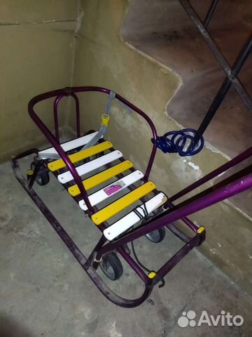 Детские санки с колесами