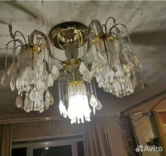 Люстра потолочная бу