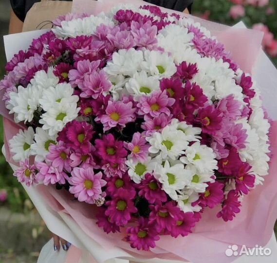 Букет из кустовых хризантем