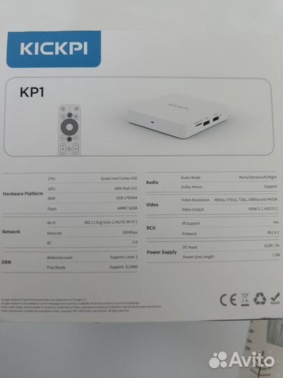 Kickpi KP-1. Android tv приставка