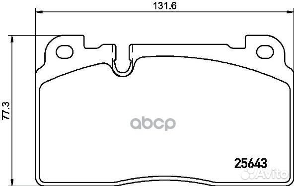 Колодки тормозные дисковые перед P85133 Brembo