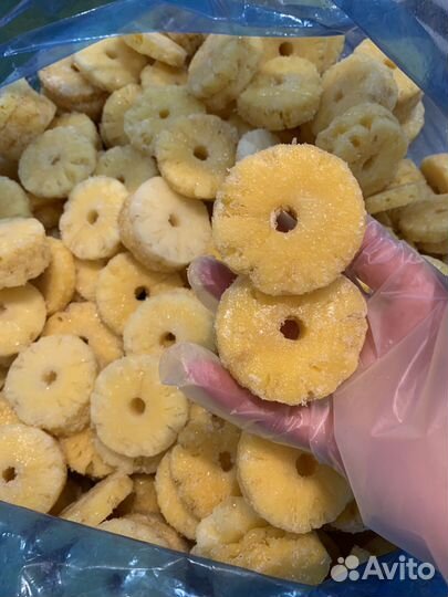 Ананасы мини кольца и целые шоковая заморозка