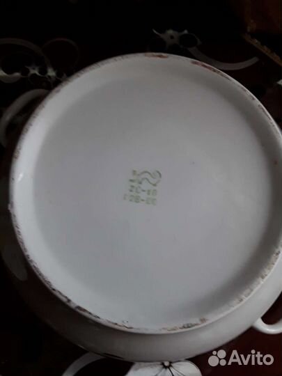Фарфоровая супница ссср,кружка 0,5 л,Блюдо30,5см
