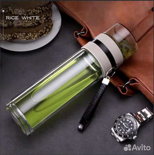 Бутылка термос для заваривания чая