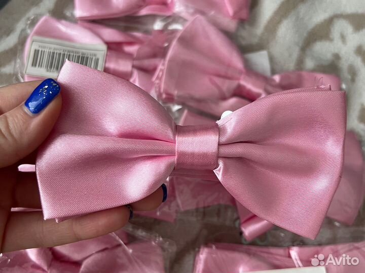 Бабочка мужская розовая