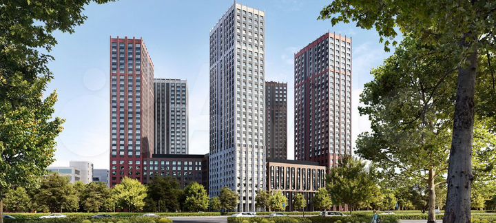 2-к. апартаменты, 61,1 м², 9/30 эт.