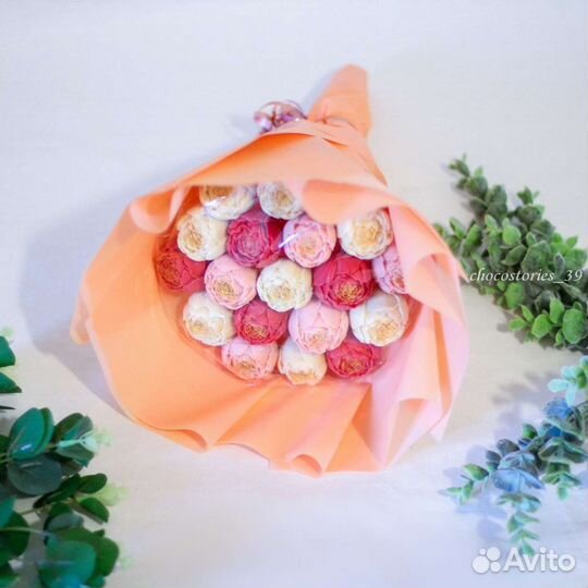 Букет шоколадных, съедобных цветов/роз