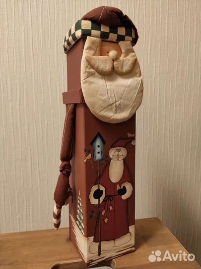 Новогодняя упаковка для бутылки