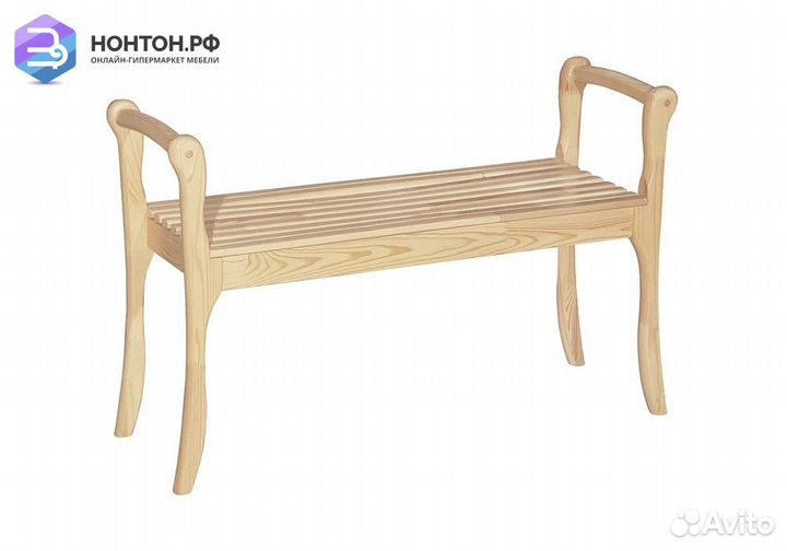 Банкетка с подлокотниками Массив