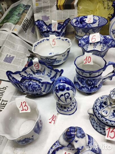 Посуда Гжель набор 1