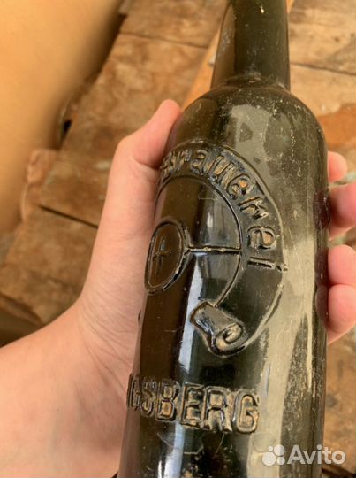 Немецкая бутылка hufe-Braurei Konigaberg