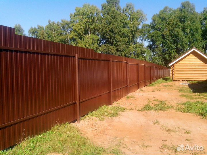 Забор из профнастила от производителя