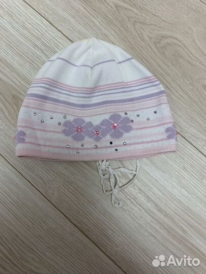 Шапка для девочки 5-10лет новая хлопок