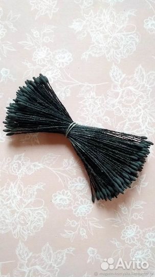 Тычинки для изготовления цветов из ткани и глины