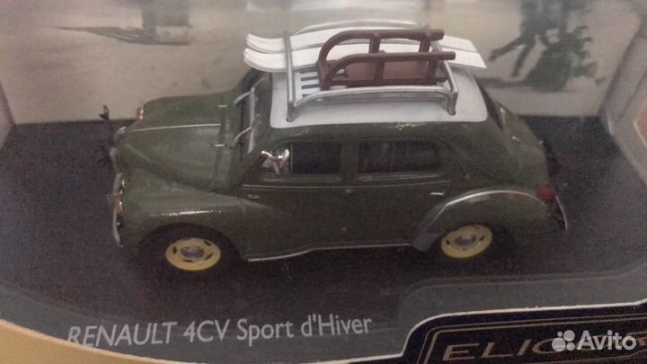 Модель Renault 4CV Sport D 'Hiver Eligor 1:43