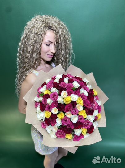 101 роза с бесплатной доставкой в Севастополе