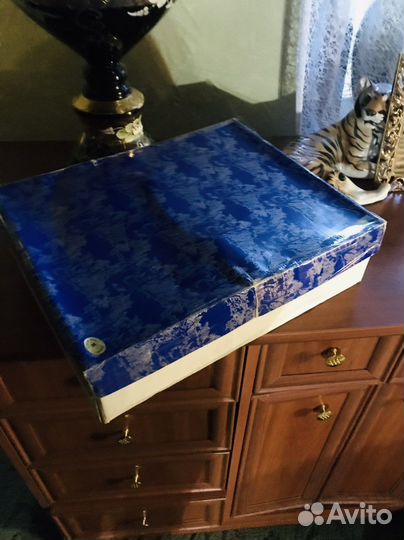 Кувшин с бокалами богемия ручной работы