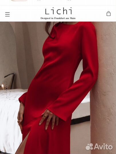 Платье lichi XS красное новое 12storeez