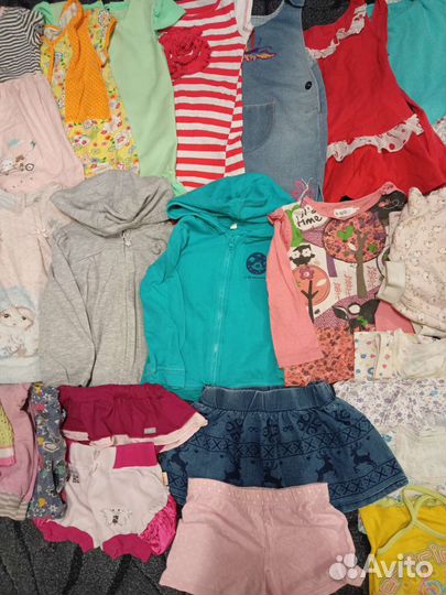 Большой пакет вещей на девочку 92 98