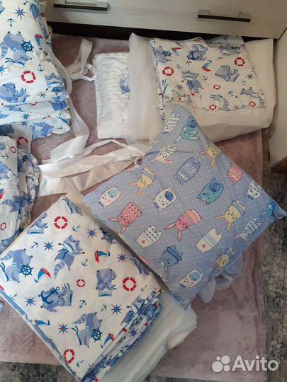 Бортики в кроватку для мальчика