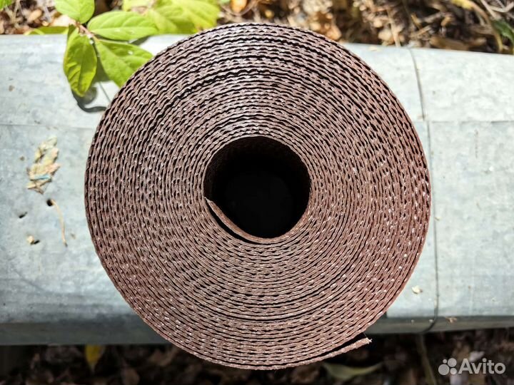 Лента бордюрная коричневая 15 см., 10 метров