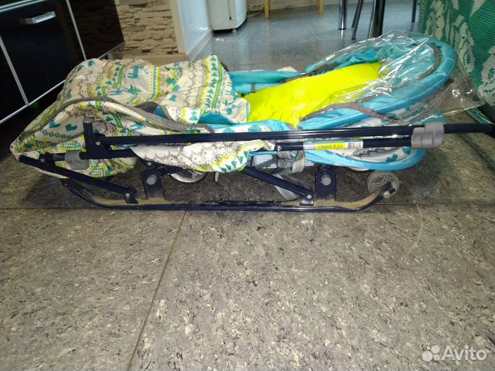 Детские санки коляска