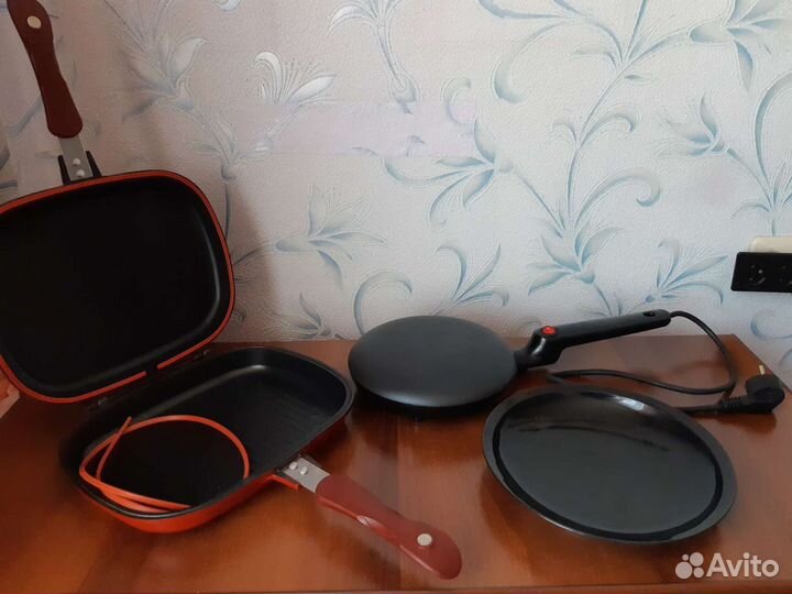 Блинница погружная, двусторонняя сковорода