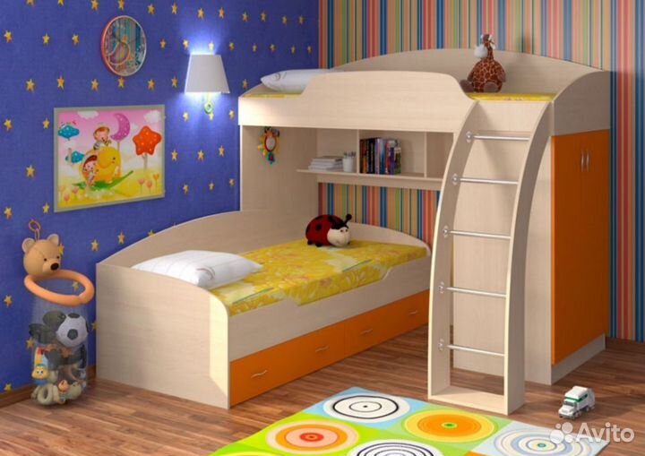 Двухъярусная кровать бу