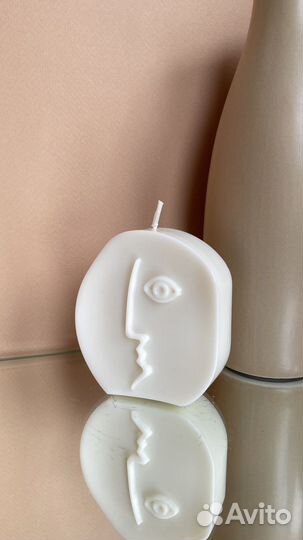 Набор свечей из соевого воска «Лица»