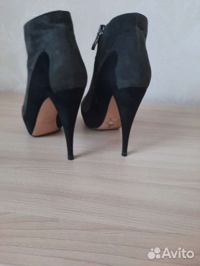 Ботильоны женские 37 размер натуральная замша