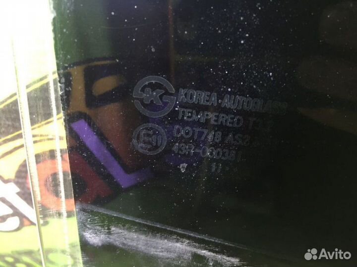 Стекло двери заднее правое Hyundai Solaris 1