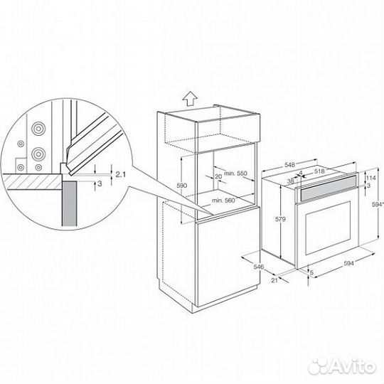 Духовой шкаф electrolux eob 8851 aox