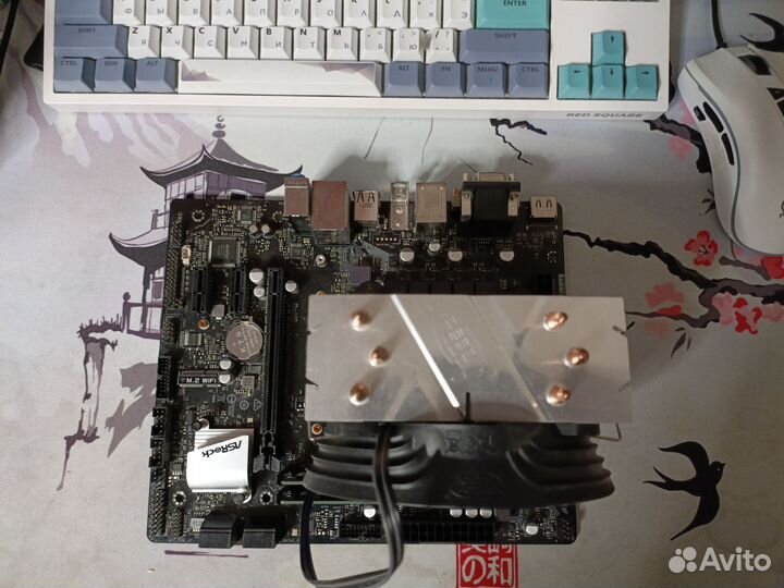 Материнская плата с процессором и памятью lga1200