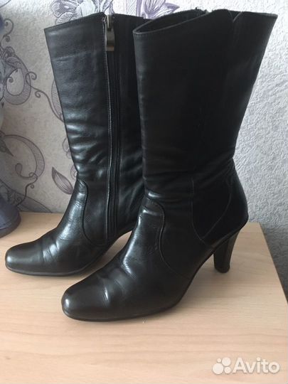 Полусапожки натуральная кожа 38 почти новые