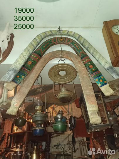 Дуга деревянная резная, расписная, Колокольчики