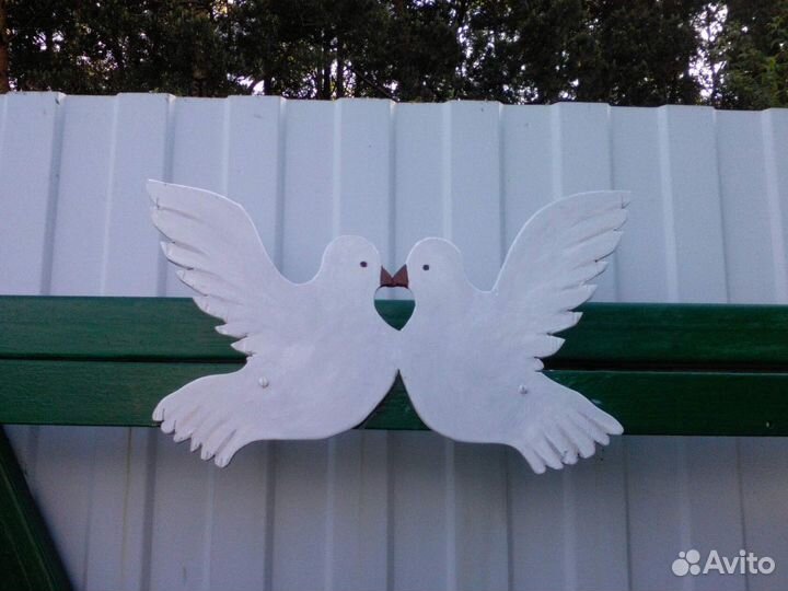 Голуби из дерево